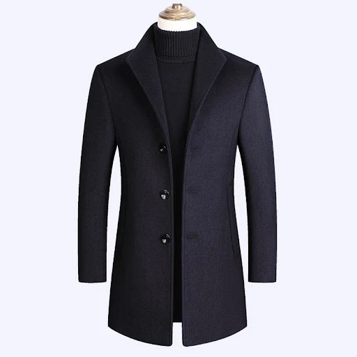 Title 9, Business Casual Plus Mens Cotton Wool Coat, Wo...