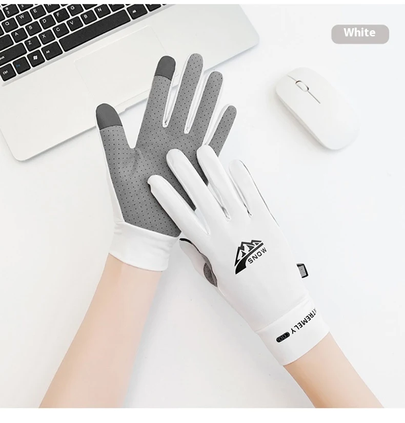Title 4, Sun Protection Gloves Summer Ice Silk Touch Scr...