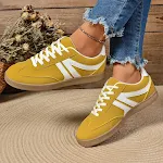 Zapatos Planos Redondos con Cordones para Mujer Zapatillas Deportivas Informales y de Moda, Fáciles de Poner y Quitar, Comodidad Casual — foto 9