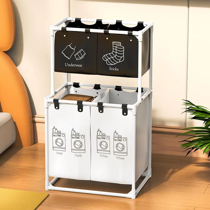 Multifunctional Laundry Basket Storage Home Organizes Laundry and Provides Extra Storage Maximizing Space in Your Home — photo 7