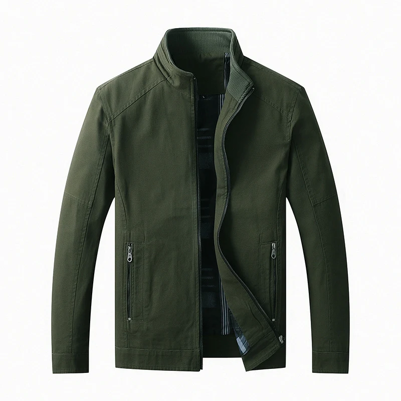 Stand-up Collar Jacket Autumn Plus Velvet Cotton Coat Outerwear Warm and stylish outerwear, perfect for cooler weather, — photo 7