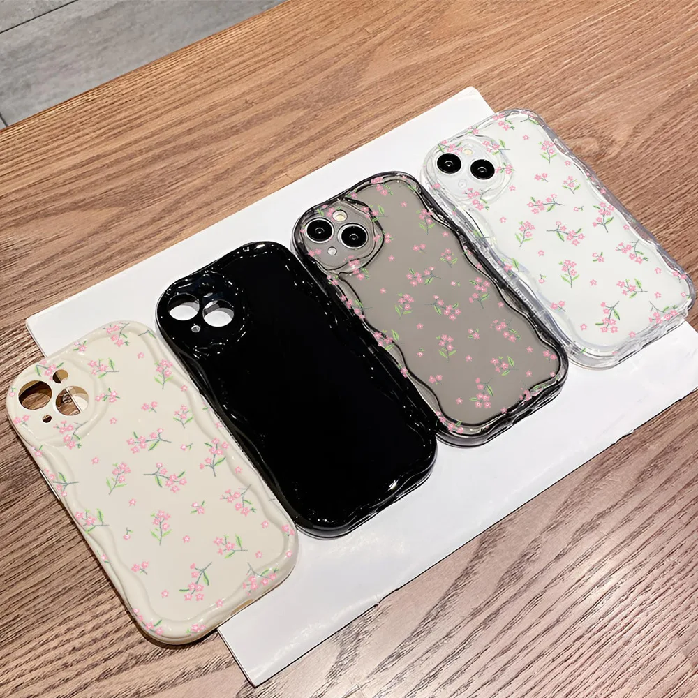 Title 2, Capa transparente para iPhone 15 com estampa fl...