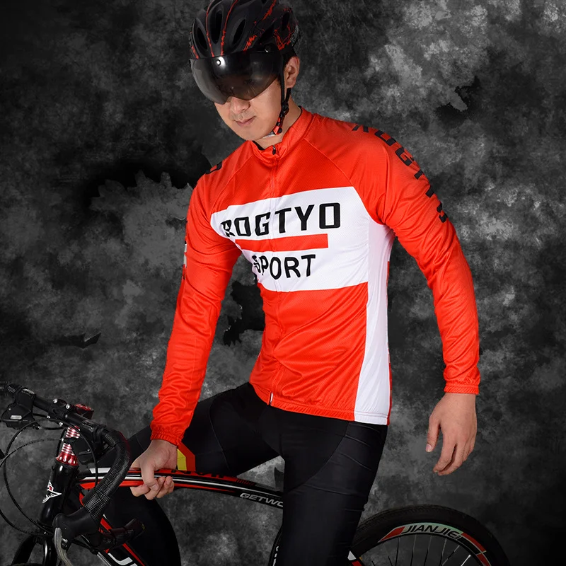 Conjunto de Jersey de Ciclismo Manga Longa Unissex para Homens e Mulheres Roupa de Bicicleta Ideal para Ciclismo de Estrada e Montanha — foto 8