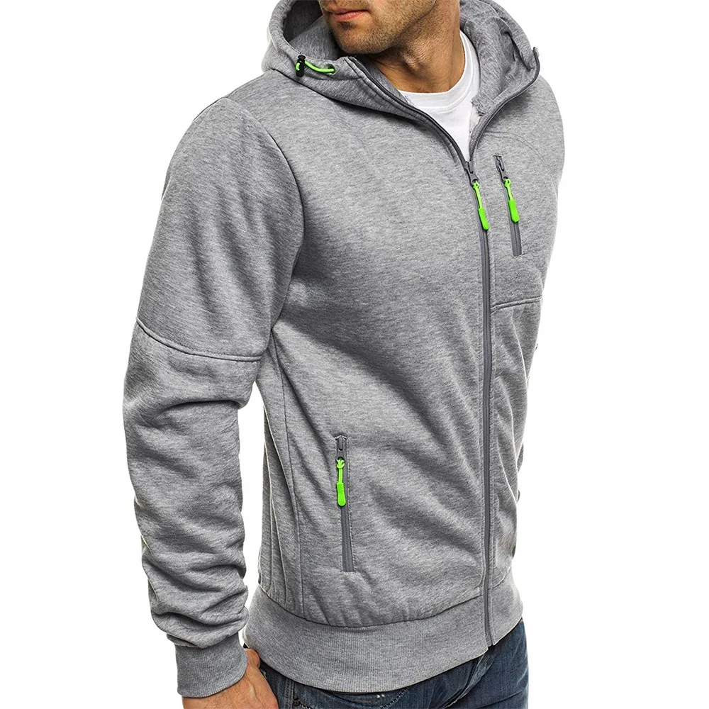 Title 7, Casual Jacquard Sweater Cardigan Hooded Jacket