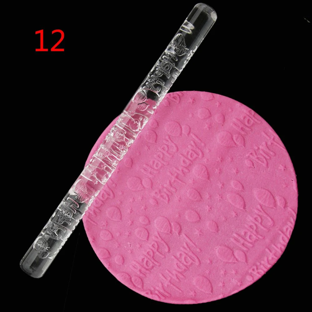 Title 4, DIY Fondant Transparent Acrylic Carving Rolling...