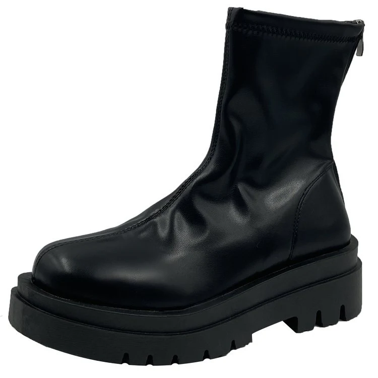 Title 6, Botas femininas de cano alto com sola macia, sa...
