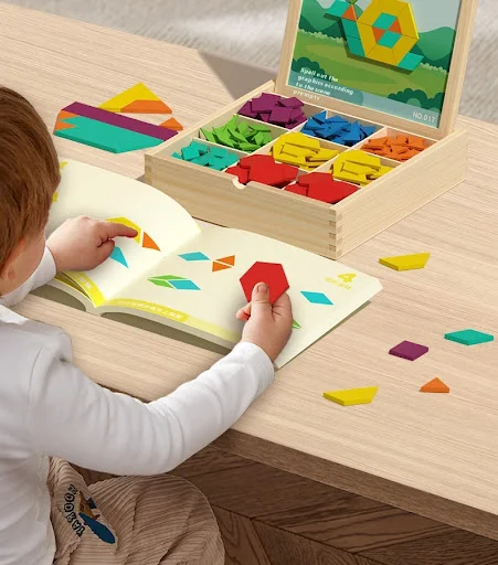 Title 1, Childrens Wooden Magnetic Creative Jigsaw Puzz...