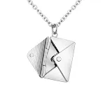 Colar Envelope de Joia de Moda para Mulheres com Pingente de Carta, Melhores Presentes para Namorada, romântico e charmoso. — foto 15
