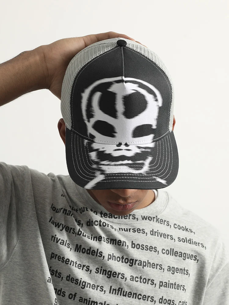Cappellino da baseball a quattro occhi micro curvato con visiera rigida in rete per protezione solare e traspirabilità superiori — foto 11