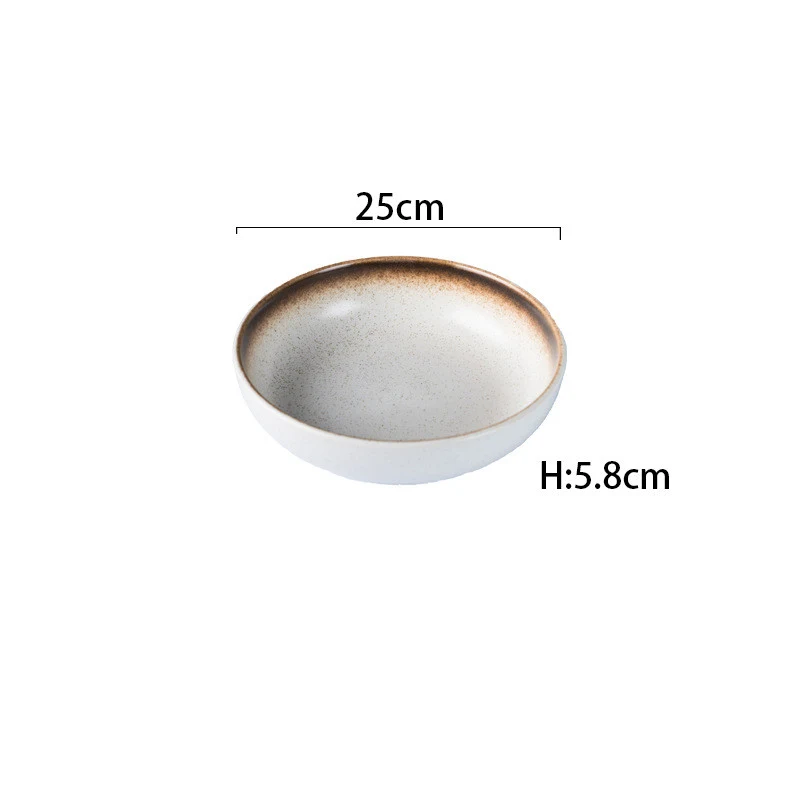Title 5, Japanese-style Household Ceramic Dish, "Net Red...