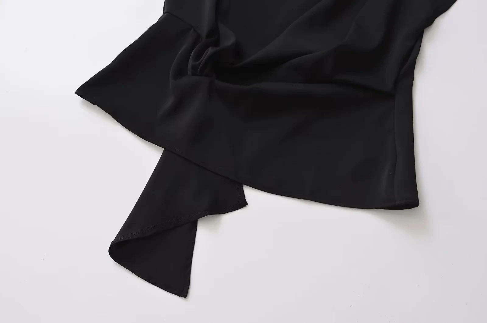 Title 7, French Fashion Casual Stand Collar Peplum Top, ...