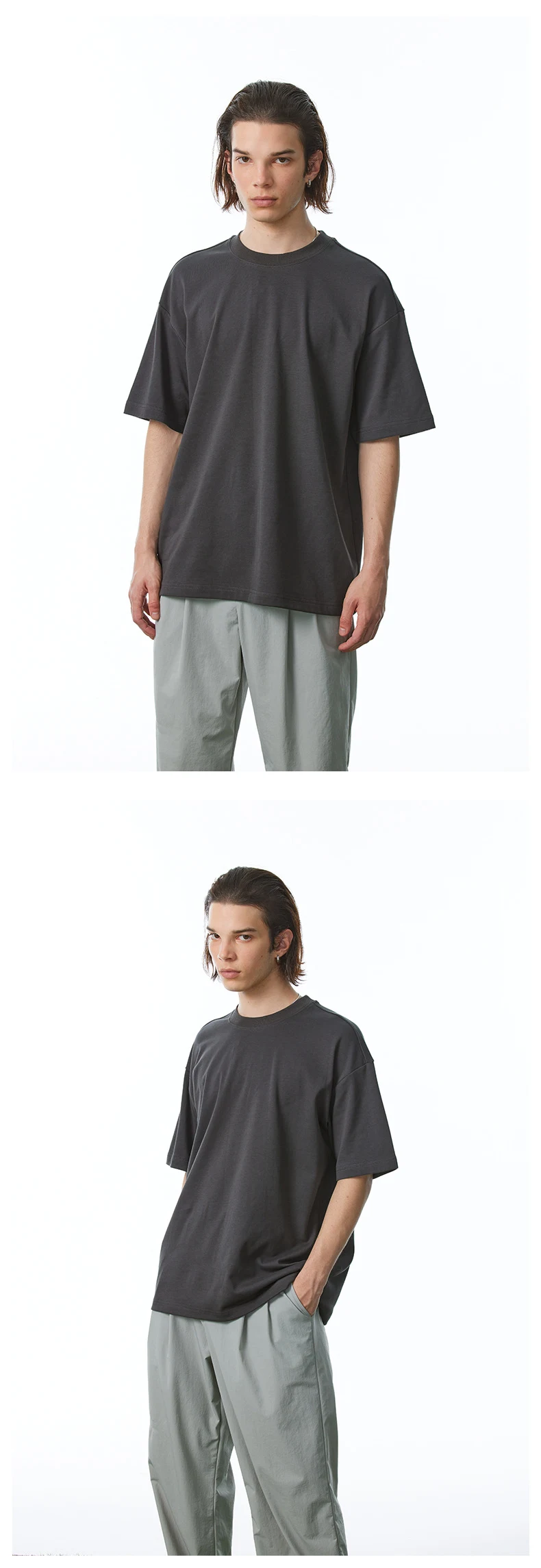 Title 16, Camiseta básica de manga curta, solta, para ati...