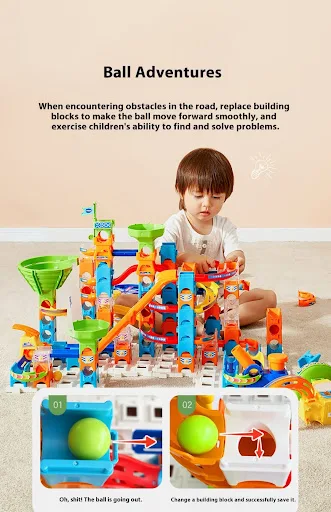 Title 9, Building Block Ball Slide Assembly Adventure! B...