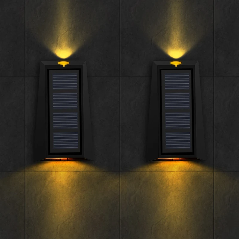 Outdoor Garden Decoration Solar Wall Lamp RGB – Colorful, solar-powered wall light for your garden. Easy to install, wat — photo 6