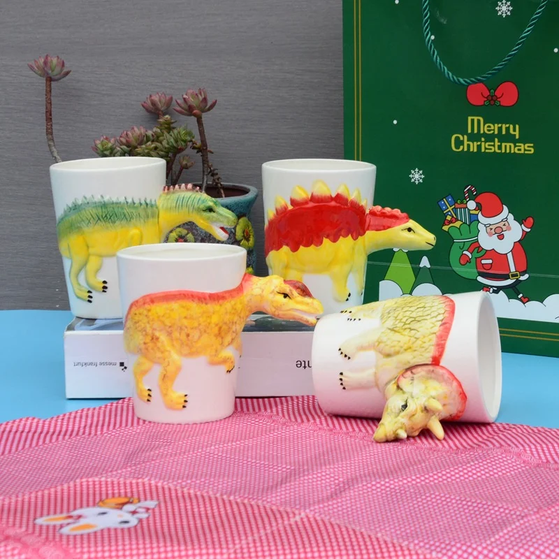 Title 5, 3D Ceramic Dinosaur Shape Cup, Special-shaped H...