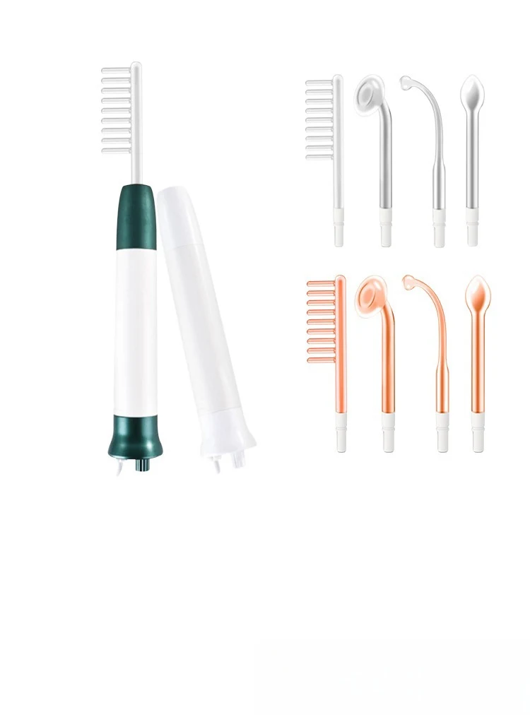 Aparelho de eletroterapia de alta frequência aprimorado para cabelo, rosto e beleza. Estimula a pele e promove rejuvenescimento com bastão. — foto 1