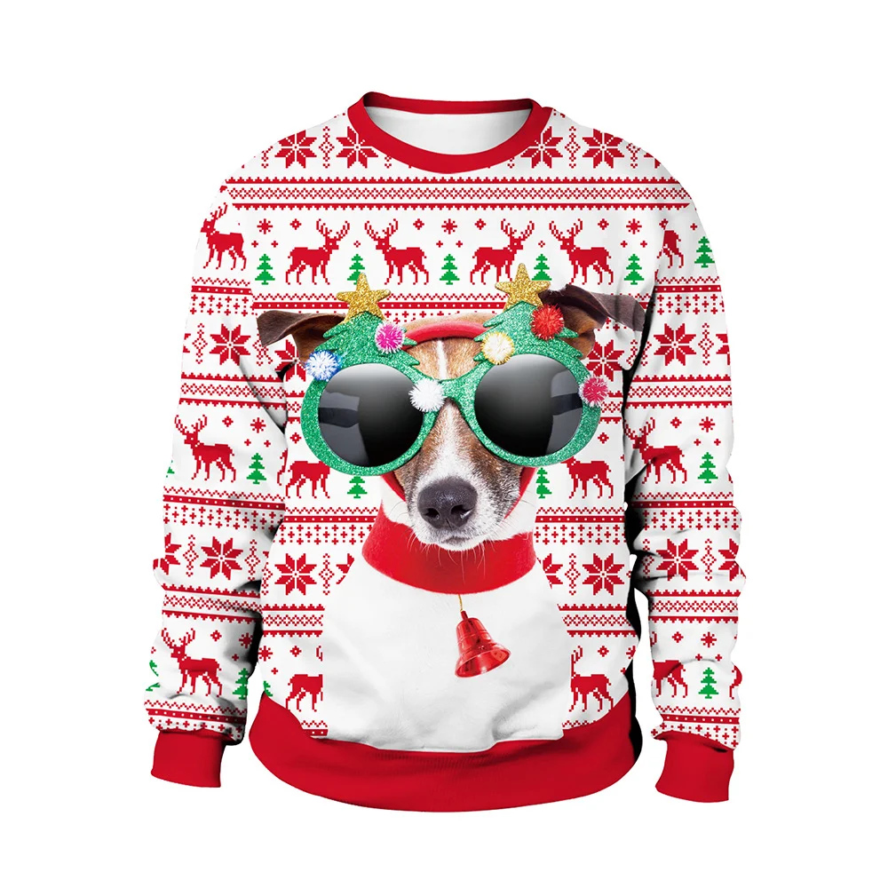 Damen Weihnachtskleid Rundhals-Sweatshirt für gemütliche Festtage. Perfekt für festliche Anlässe und als Geschenk geeignet. Bequem und stilvoll. — foto 1