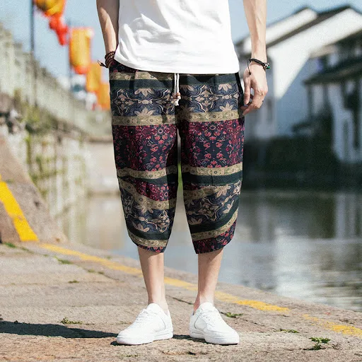 Title 8, Retro loose plus size cropped trousers