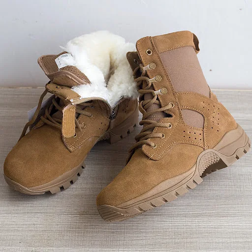 Title 7, Brown Outdoor Snow Boots Cold Weather Boots Kee...