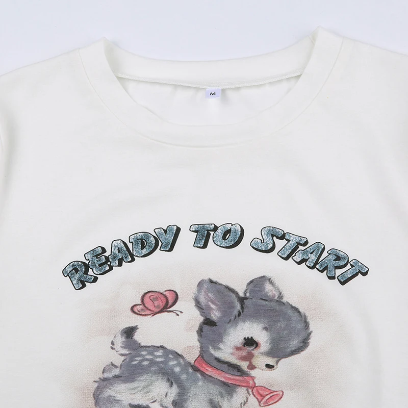 Title 10, Summer Girls Cute Print Short Sleeve T-Shirt Ad...