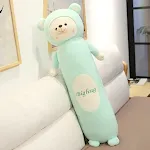 Travesseiro longo em formato de animal para meninas, ideal para dormir e abraçar. Proporciona conforto e um sono tranquilo e aconchegante. — foto 2