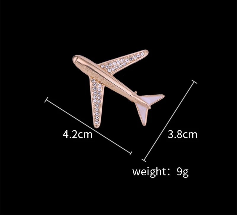 Herenmode Eenvoudige Geometrische Vliegtuig Broche, een stijlvol accessoire voor elke man, perfect voor het toevoegen van een subtiele flair. — foto 5