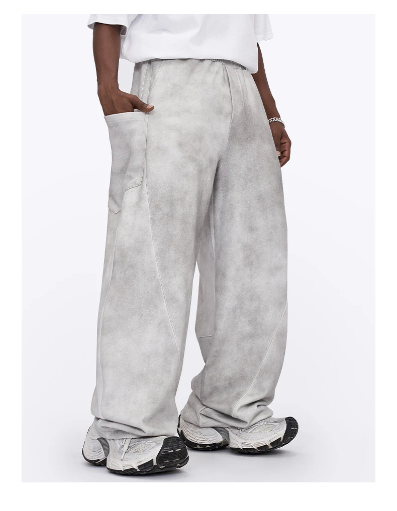 Men's Fashion Summer American Wide Leg Pants Comfortable & Stylish Wide Leg Trousers Perfect for Summer Relaxed Fit & Mo — photo 5