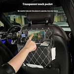Car Seat Hanging Storage Bag Car Trash Can. Keep your car tidy and organized with this 2 in 1 solution. Perfect for road — photo 4