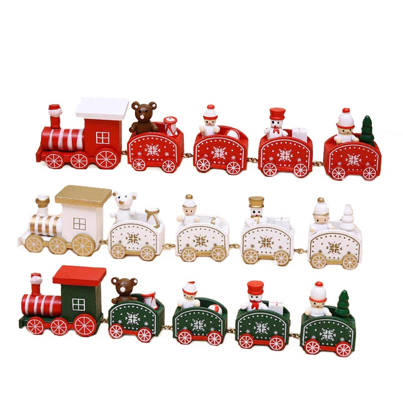 Christmas Ornament Wooden Train Festive Holiday Decoration Adorable Gift for Kids and Families Perfect for Christmas Cel — photo 8