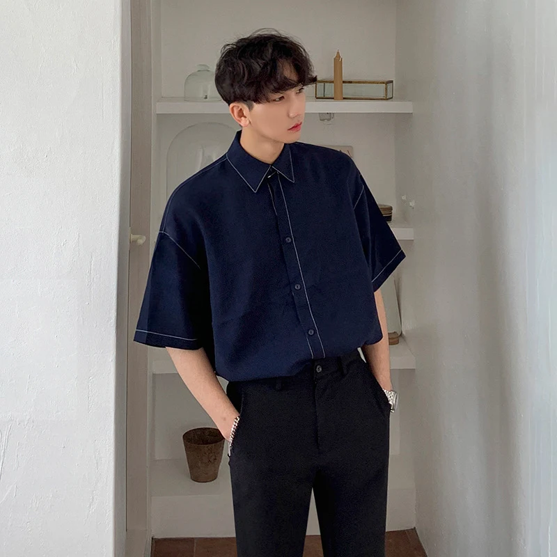Title 3, Loose Short Sleeved Mens Shirt Stay cool and c...