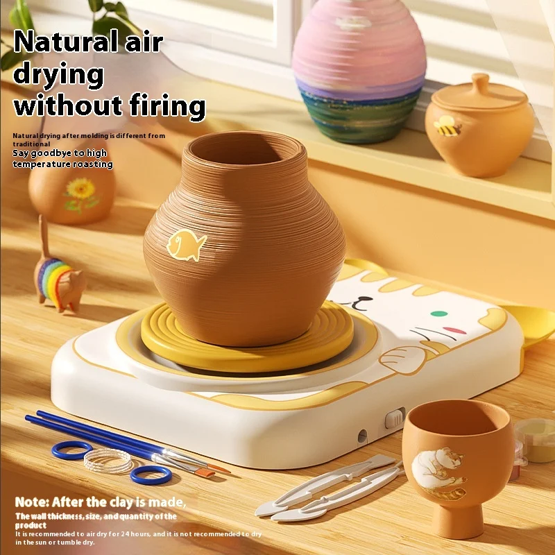 Electric Potter's Wheel Children's Toys Handmade DIY Production — photo 3