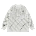 Retro Hand-painted Tie-dyed Long-sleeved T-shirt For Men. Experience unique style, lasting comfort, and artistic design. — photo 5