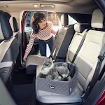 Booster Seat For Dogs Adjustable Strap Travel Safety Pet Car Seat Dog Car Carrier With Washable Removable Cover & Storag — photo 4