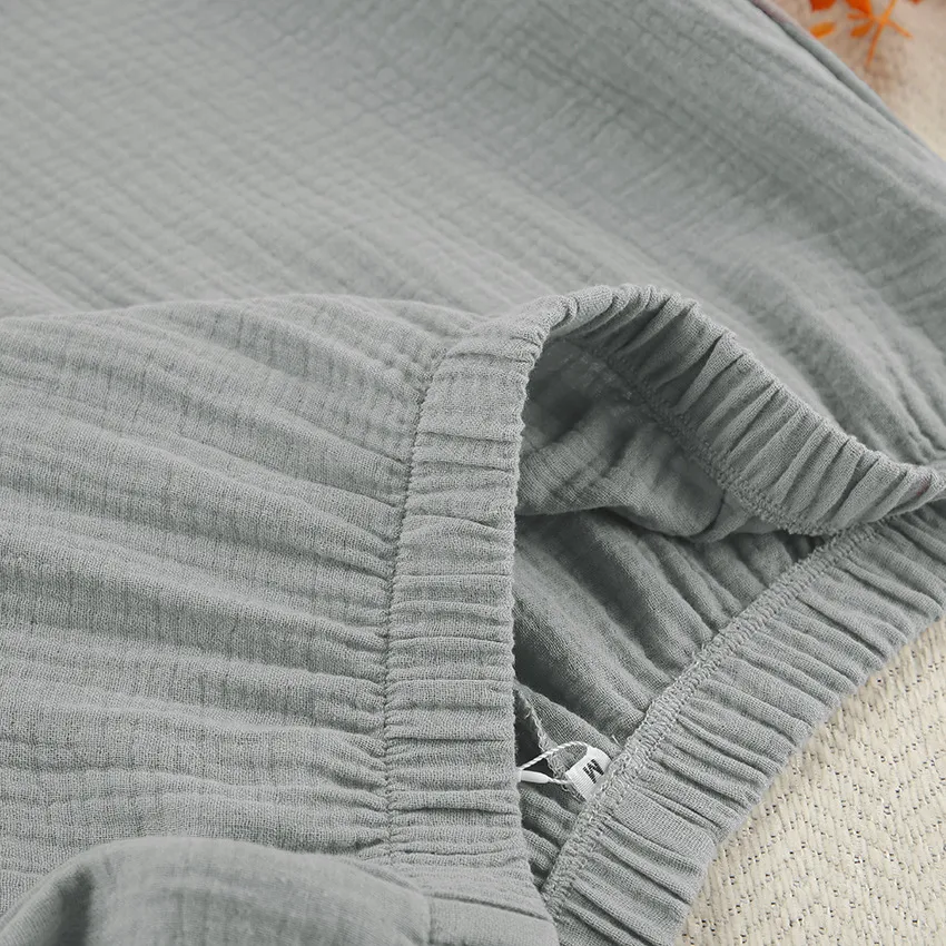 Title 9, Loose And Comfortable Double-layer Crepe Pajama...