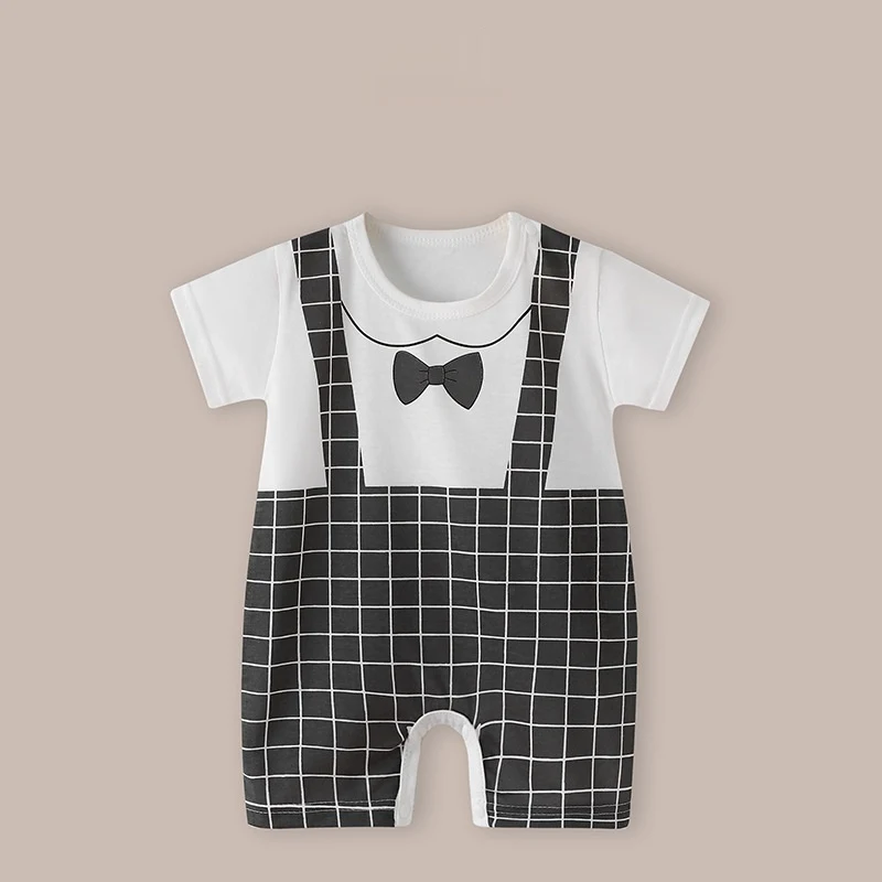 Macacão fino de manga curta para bebê recém-nascido. Perfeito para o verão. Body infantil unissex, leve e respirável. Conforto garantido. — foto 29