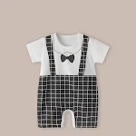 Macacão fino de manga curta para bebê recém-nascido. Perfeito para o verão. Body infantil unissex, leve e respirável. Conforto garantido. — foto 29