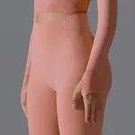 Calças de yoga femininas nude de cintura alta sem costura, ajuste fino e fitness, sensação natural e confortável. — foto 10