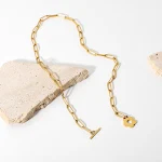 Colar Corrente com Clip para Mulheres Acessório de Moda Elegante e Versátil Fecho Seguro Design Moderno Perfeito para Todas as Ocasiões — foto 7