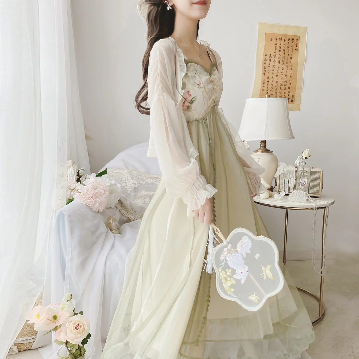 Title 6, Super Fairy jurk met kant patchwork mesh voor e...