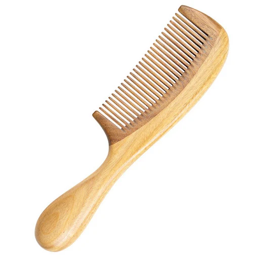 Title 2, Pente de cabelo de sândalo verde, desembaraça, ...