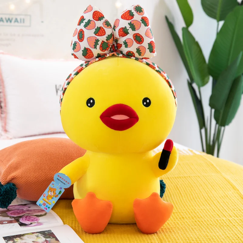 Title 12, Pelúcia de Pato Maquiado Adorável! Um brinquedo...