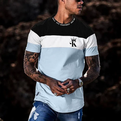 Title 4, Casual Round Neck Short Sleeve Digital Printing