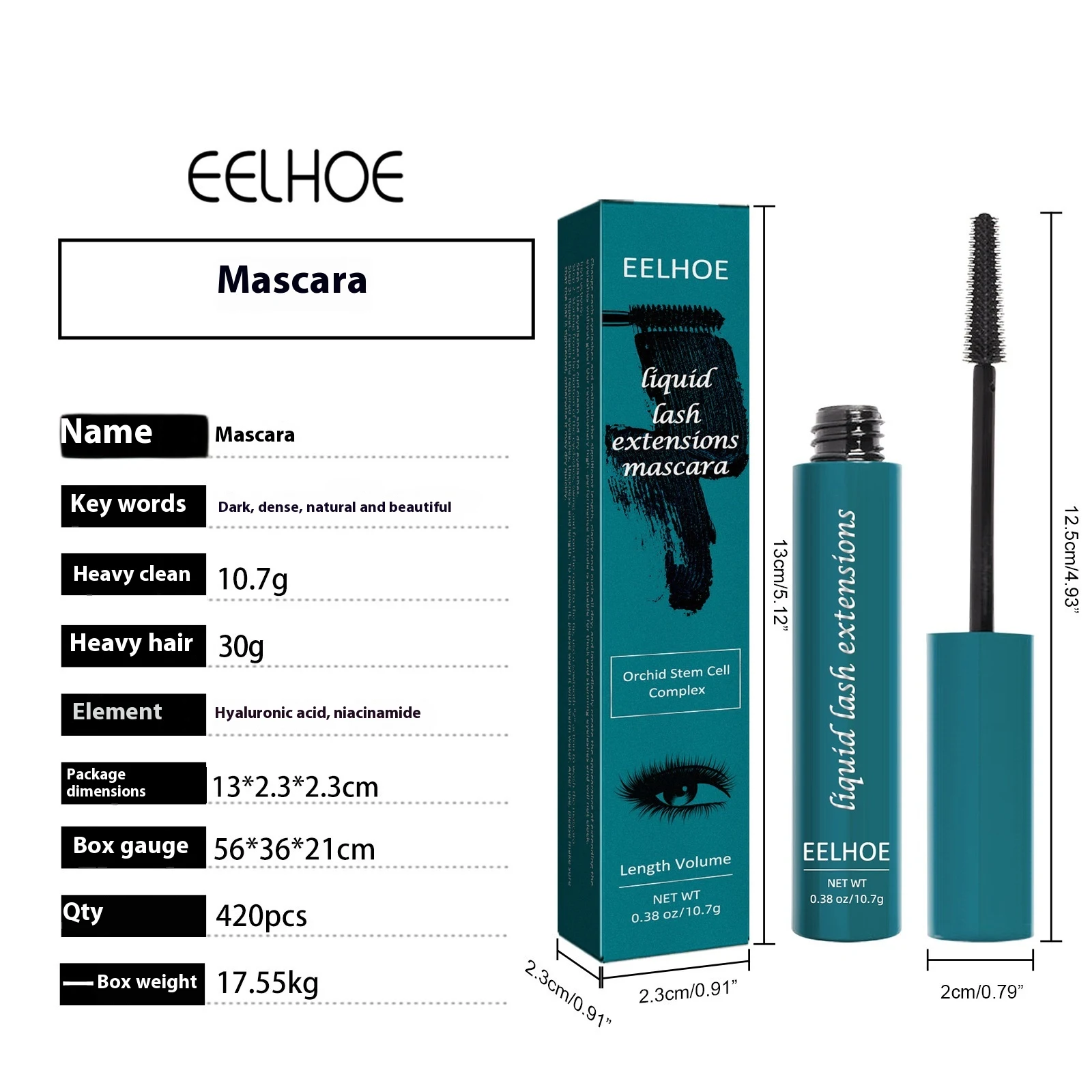 Title 1, Magnifique mascara recourbant anti-traces. Maqu...