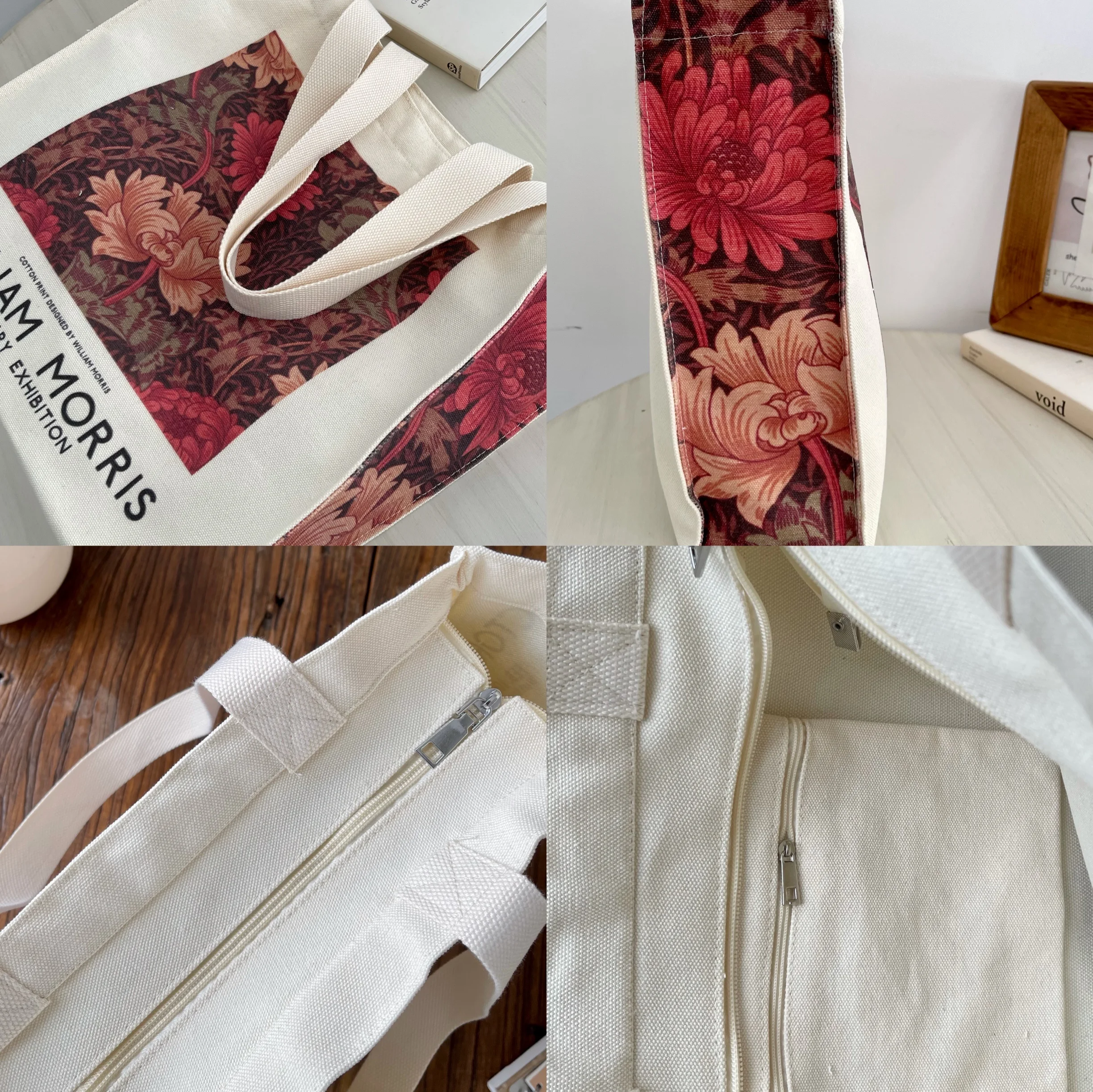 Title 5, Autumn And Winter Retro Printed Shoulder Canvas...