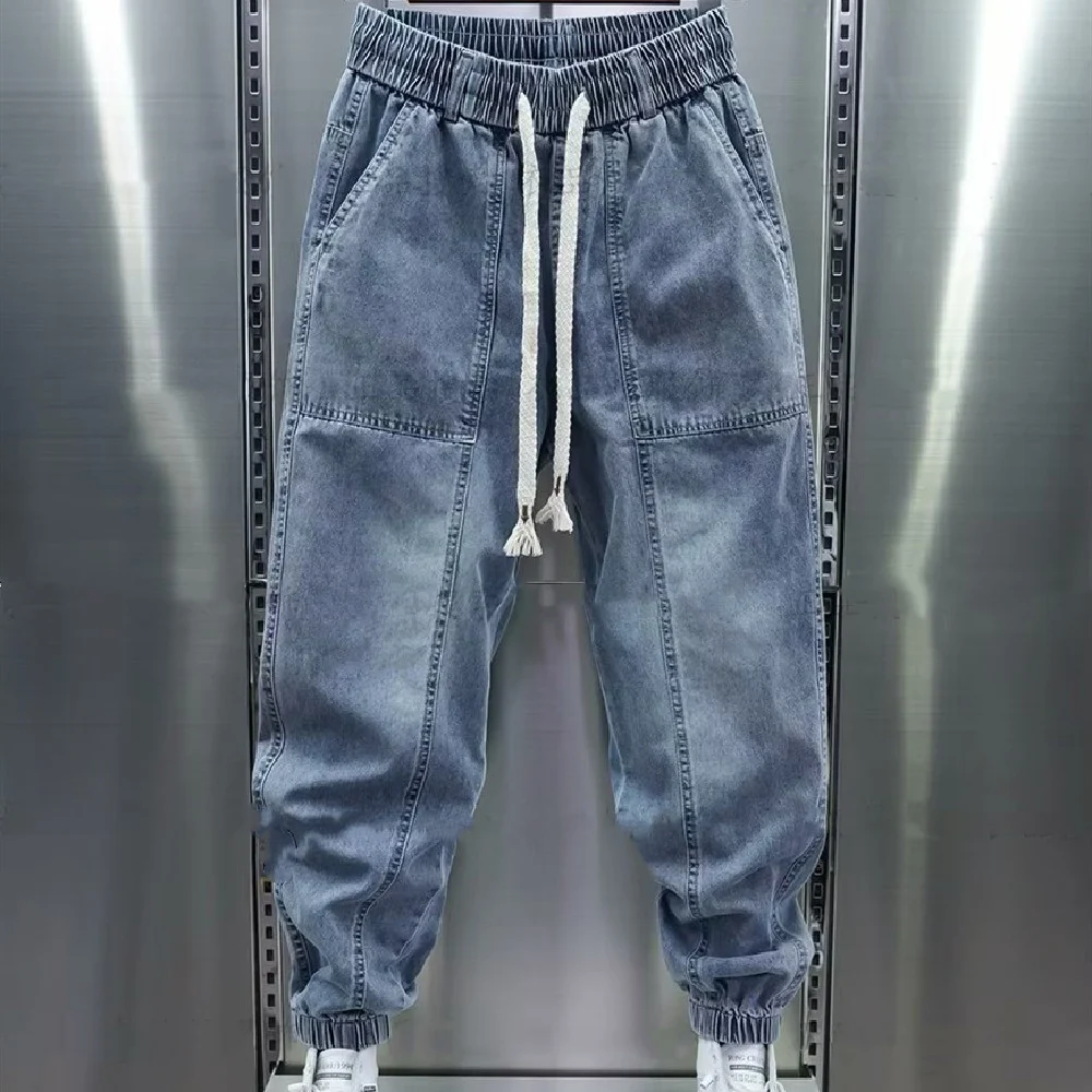 Fashionable washed-out vrijetijdsjeans met enkelbinding, comfortabele en casual stijl, ideaal voor dagelijks gebruik en ontspanning. — foto 5