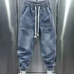 Fashionable washed-out vrijetijdsjeans met enkelbinding, comfortabele en casual stijl, ideaal voor dagelijks gebruik en ontspanning. — foto 5