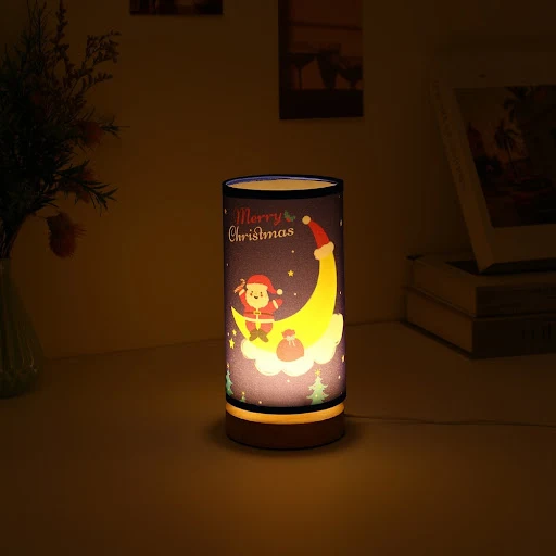 Title 2, Moon Santa Claus LED Night Light for kids and a...