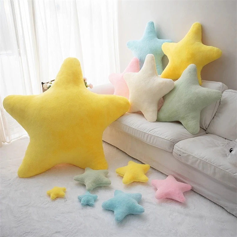 Almofada Estrela Ins Super Macia e Fofa, Presente para Menina. Almofada de pelúcia suave, perfeita para abraçar e decorar o quarto. — foto 10