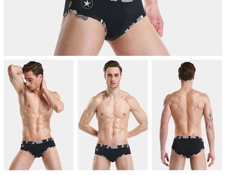 Title 8, Summer mens low-waisted sexy professional swim...