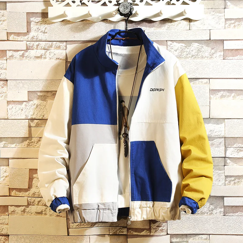 Title 5, Casual loose cargo jacket for men offering comf...